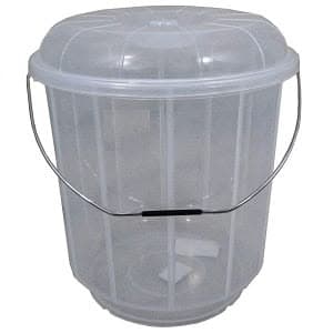 White Bucket With A Lid