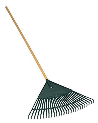  Wood Handle 26 Tine Poly Head Leaf Rake 2