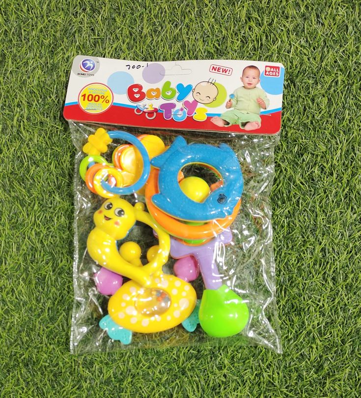 Colorful Baby Rattle & Teething Toy Set 2
