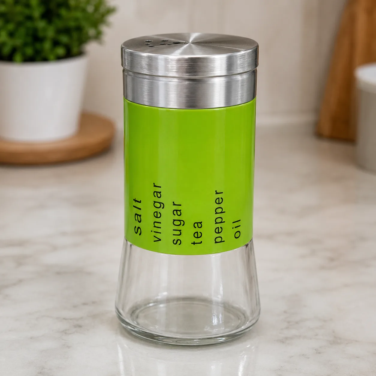 Cute Glass Salt and Herbs Containers 2