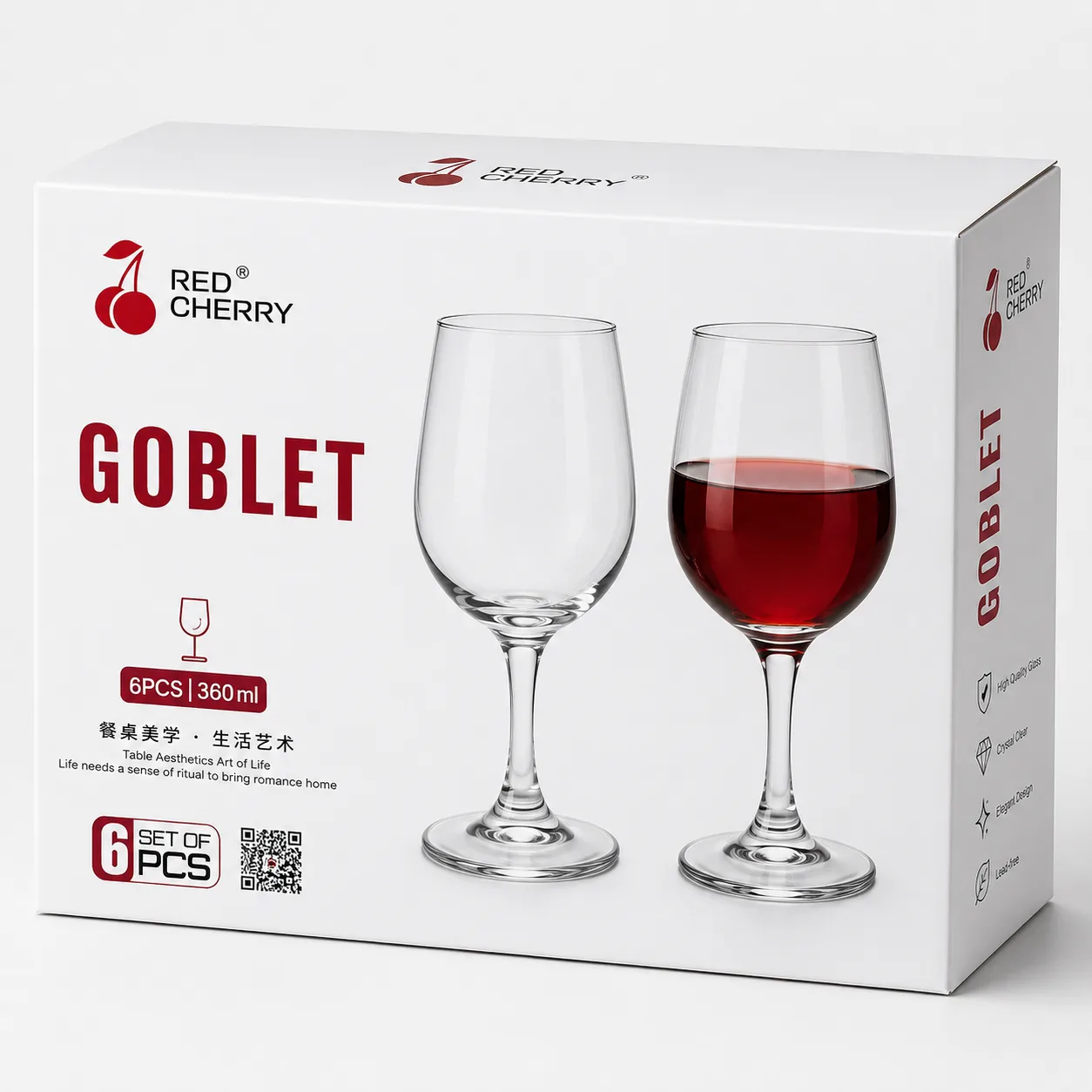 Set of 6 Big Wine  2
