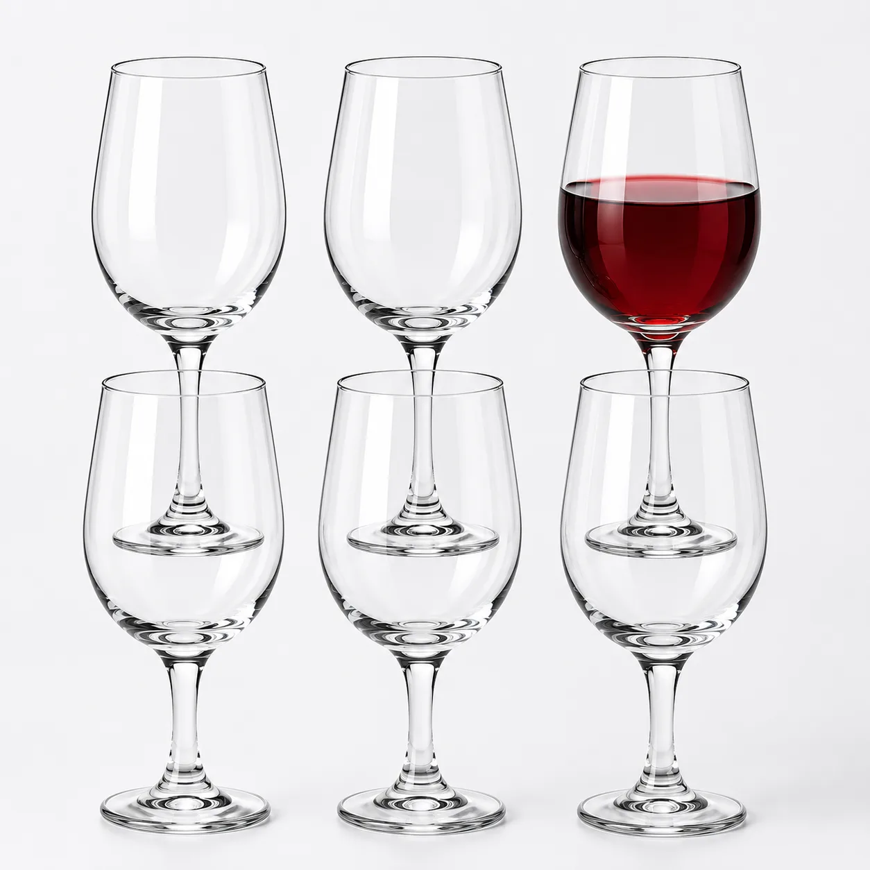 Set of 6 Big Wine 