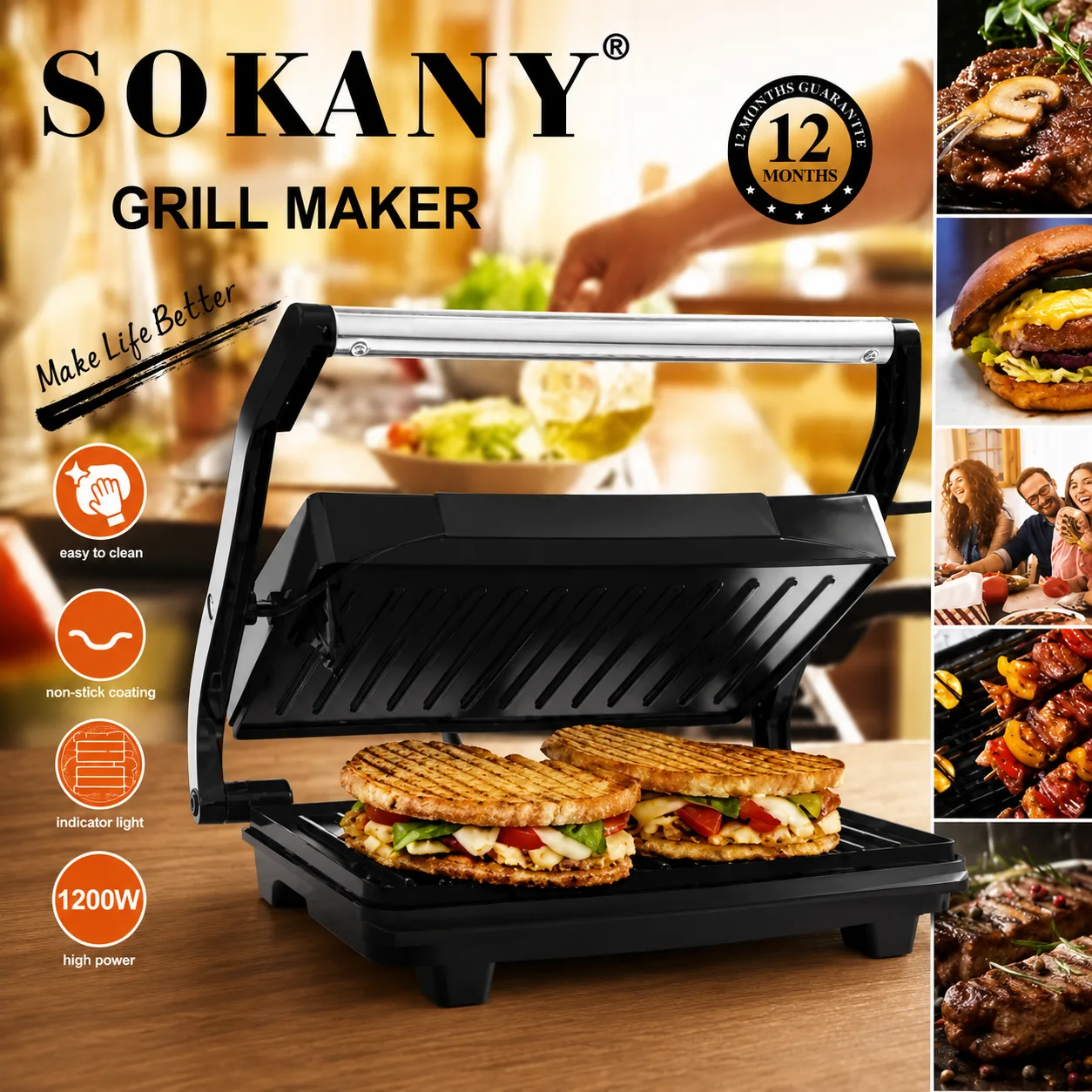 Sokany Grill Maker