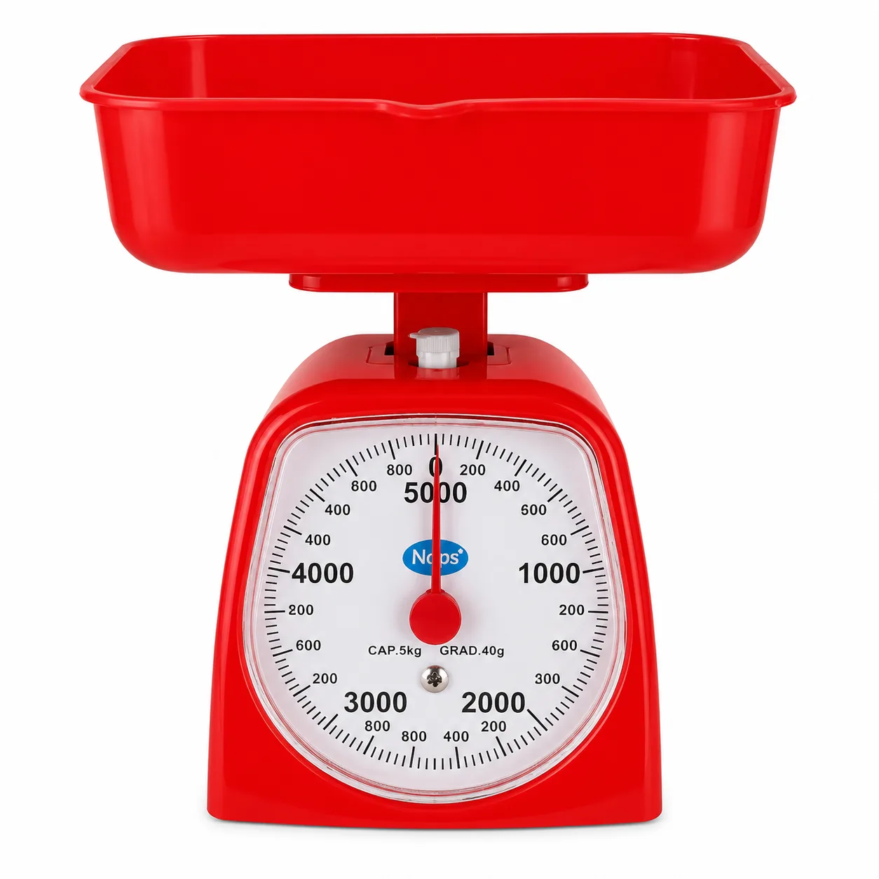 5kg Mechanical Kitchen Scale with Removable Bowl – Analog Food Scale