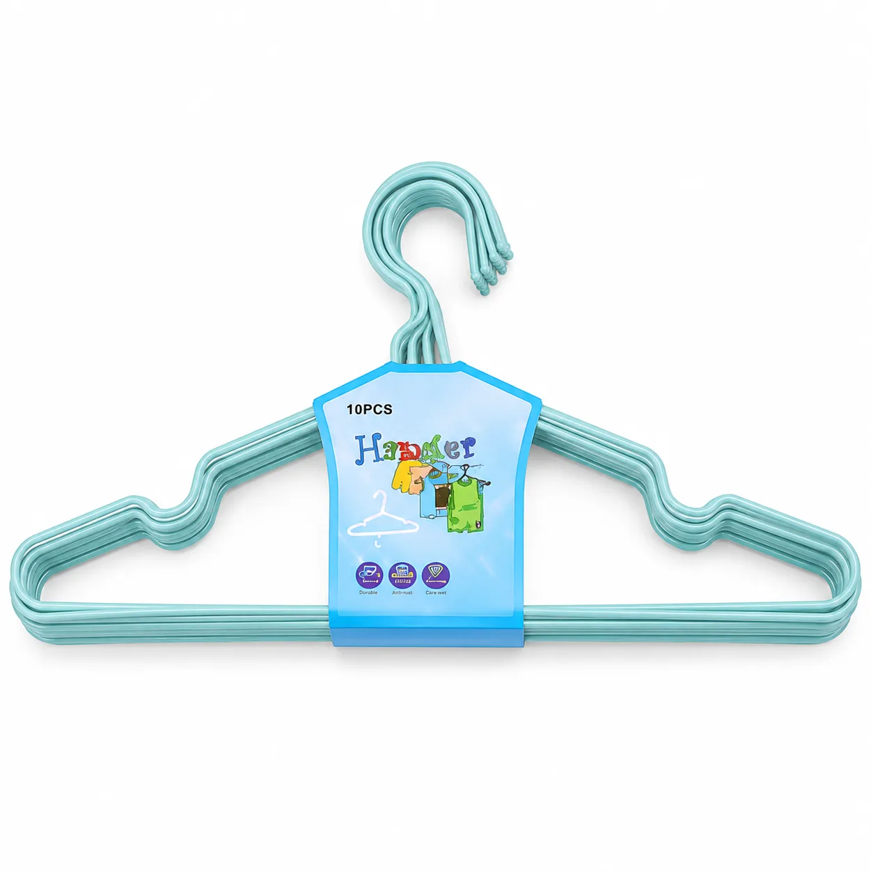 10-Piece Wire Clothes Hanger Set
