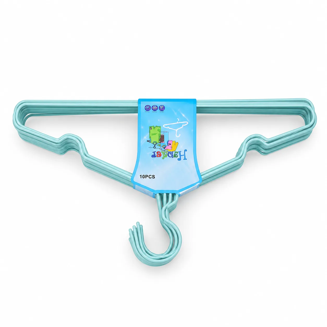 10-Piece Wire Clothes Hanger Set 2