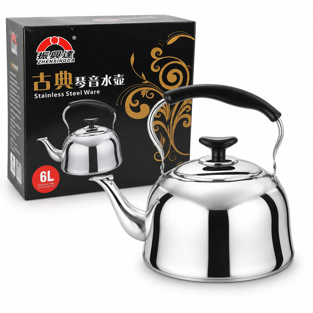 6L Stainless Steel Tea Kettle