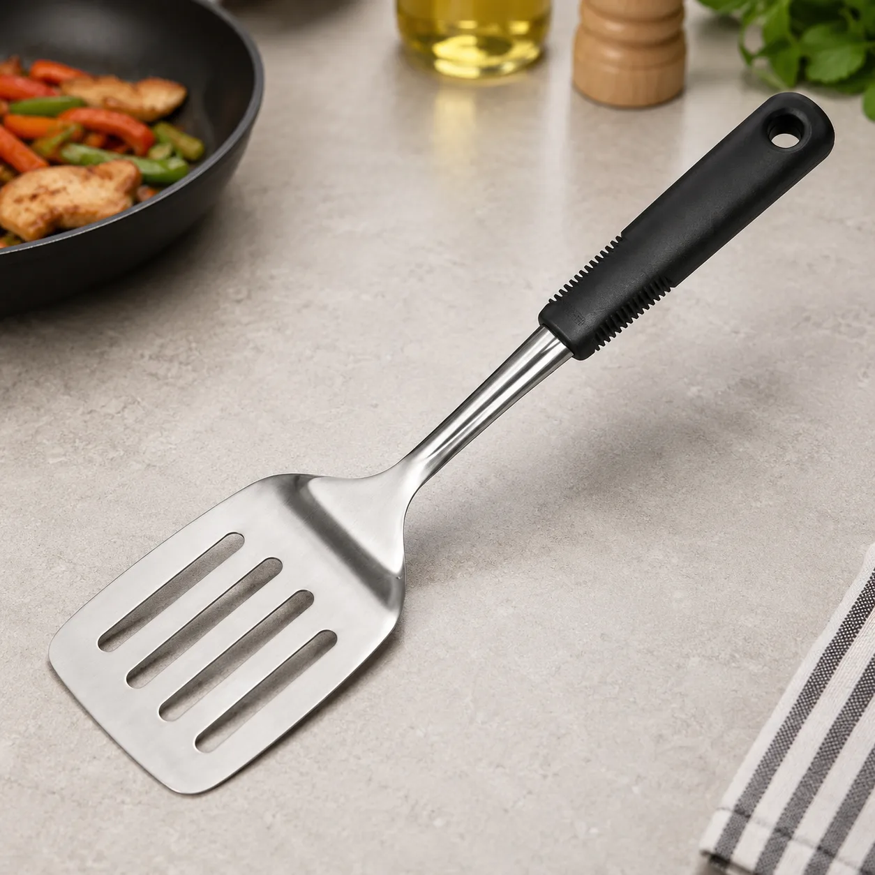 Stainless Steel Slotted Turner Spatula