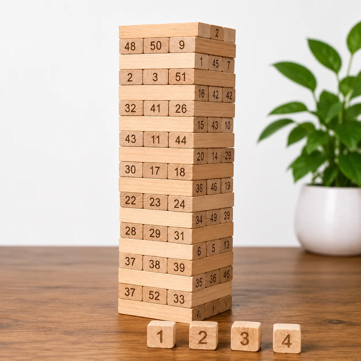 Wooden Block Stacking Game 