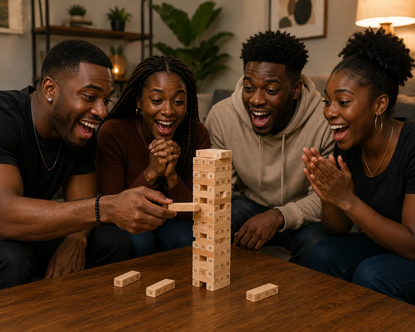 Wooden Block Stacking Game  2
