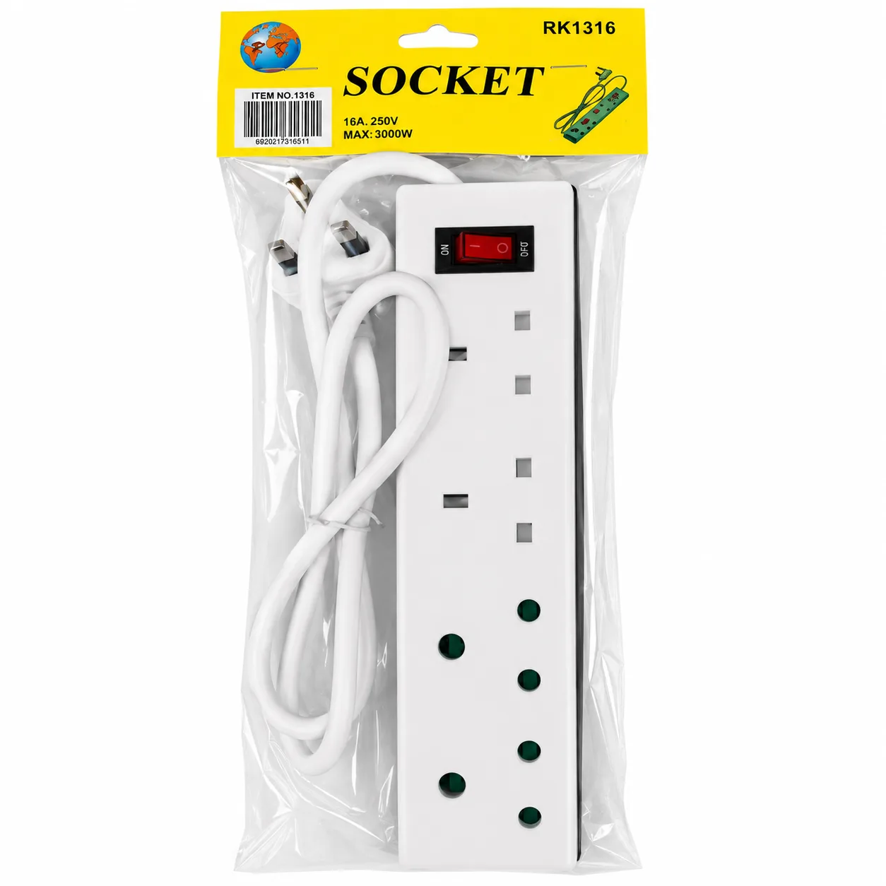 Multi-Socket Extension Power Strip
