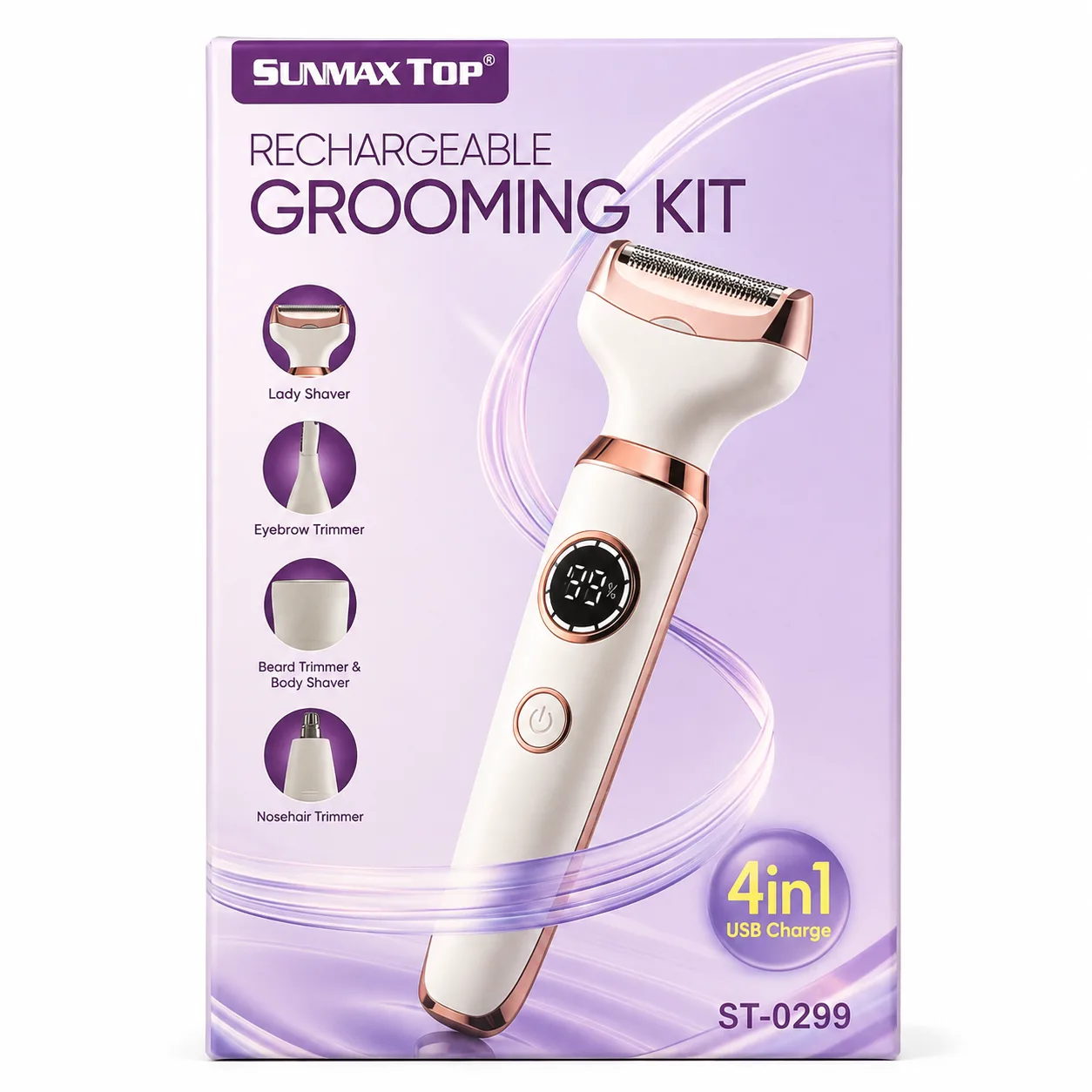 4-in-1 Rechargeable Grooming Kit