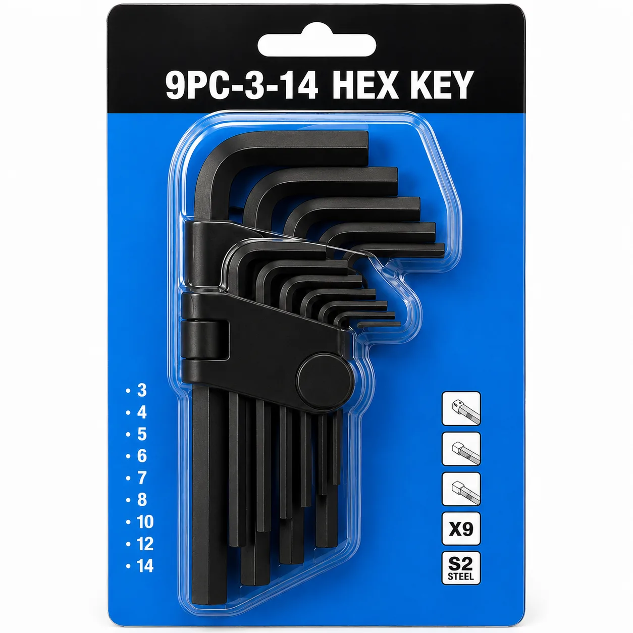 9-Piece Hex Key / Allen Key Set