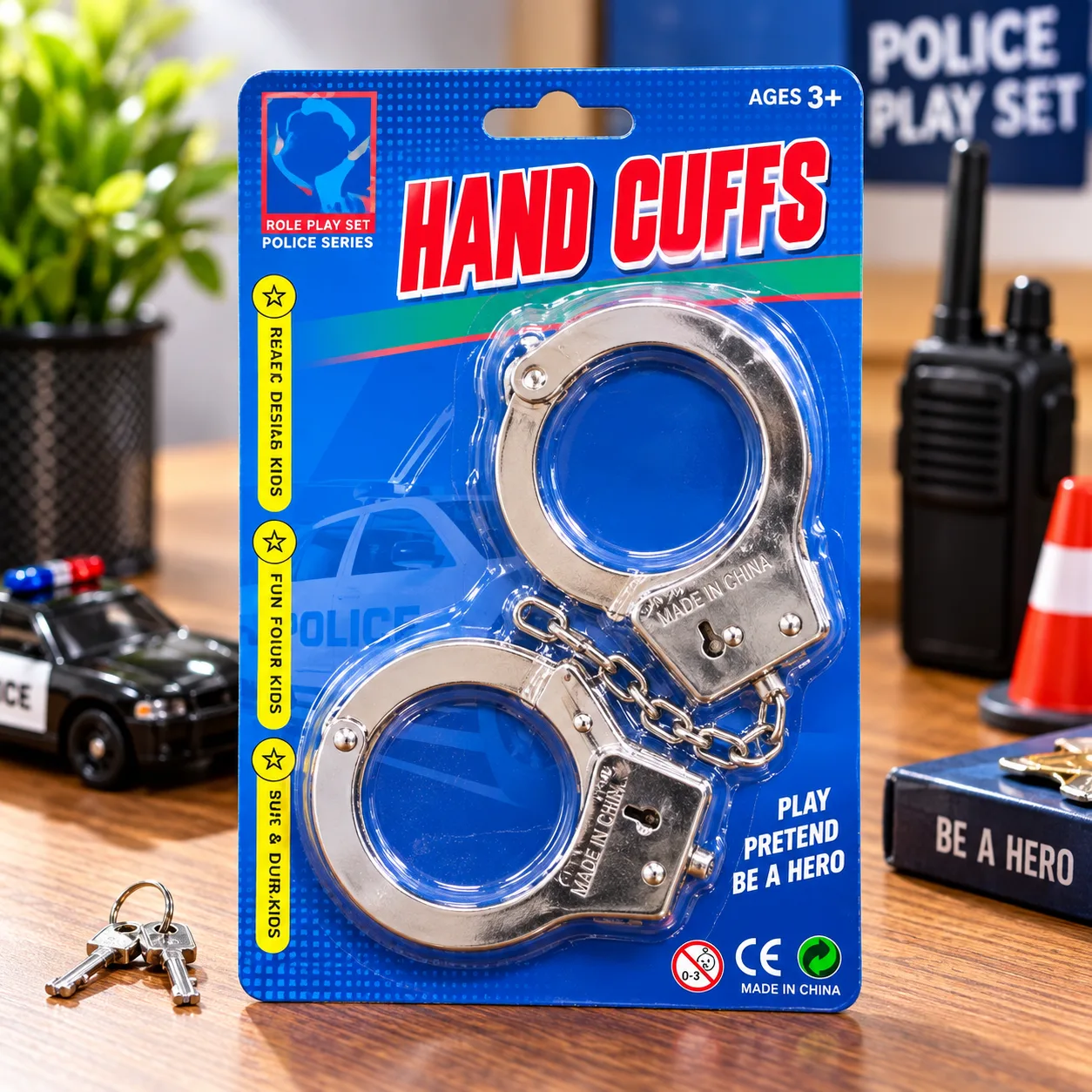 Kids Police Role-Play Handcuffs Set