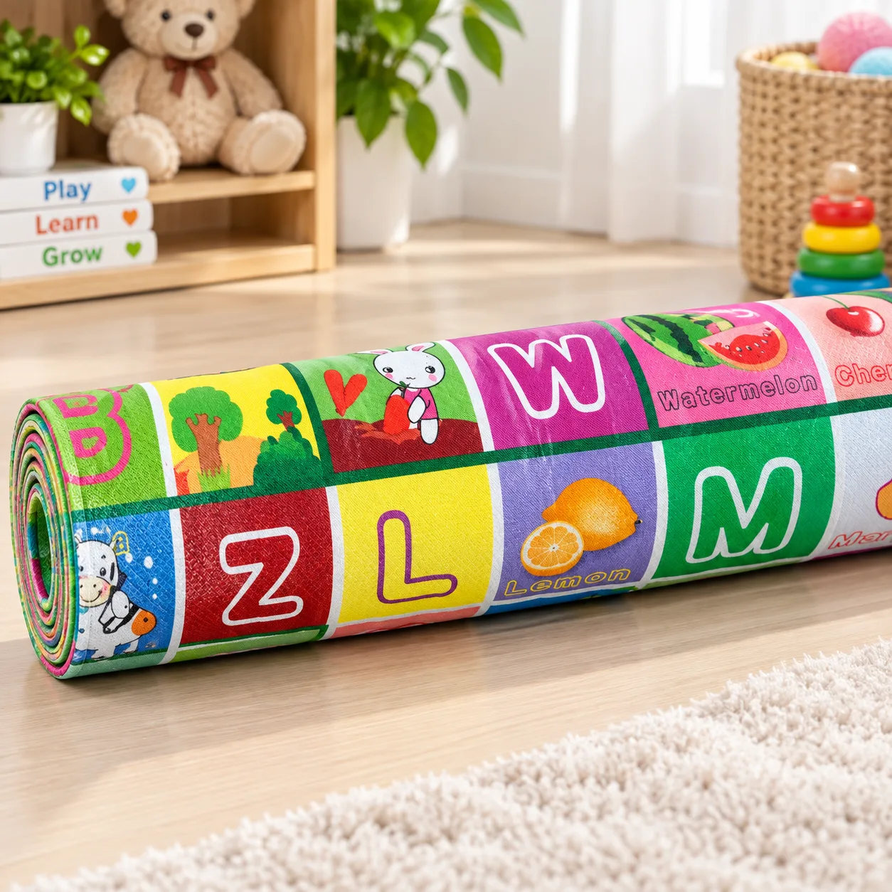  Kids Educational Alphabet & Fruit Play Mat